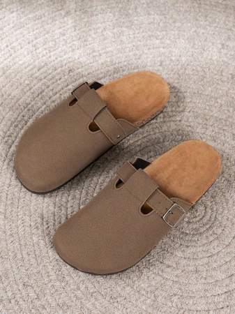 Men's Slip-On Slippers, Essential For Autumn/Winter, Available With Or Without Thermal Lining, Fashionable & Minimalist Design, Lightweight & Durable Sole, Suitable For Indoor & Outdoor Wear, All Season - Image 5