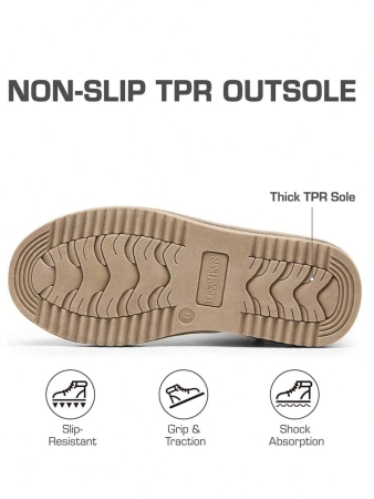 Women's Snow Boots Genuine Suede With Faux Fur Lining. 0.9 Inch Flat Classic Water-Resistant, Anti-Slip Winter Booties Feature A Slip-On Design And Comfortable Memory Foam,Suit For Staying Warm And Stylish This Winter - Image 44