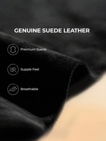 Women's Snow Boots Genuine Suede With Faux Fur Lining. 0.9 Inch Flat Classic Water-Resistant, Anti-Slip Winter Booties Feature A Slip-On Design And Comfortable Memory Foam,Suit For Staying Warm And Stylish This Winter - Image 49