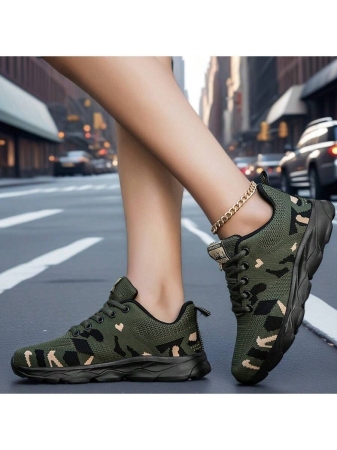 2025 Women's Fashion Versatile Breathable Non-Slip Lightweight Outdoor Camouflage Casual Sports Shoes, Non-Slip Outdoor Hiking Walking Jogging Sneakers - Image 5