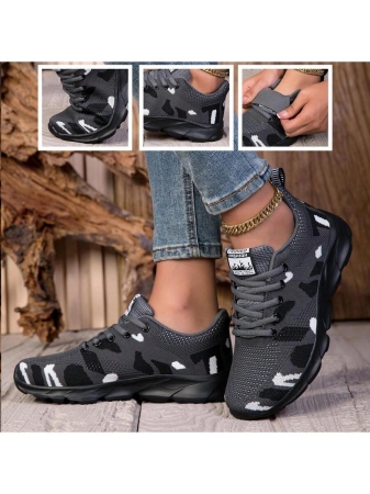 2025 Women's Fashion Versatile Breathable Non-Slip Lightweight Outdoor Camouflage Casual Sports Shoes, Non-Slip Outdoor Hiking Walking Jogging Sneakers - Image 12