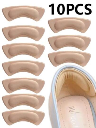 10pcs Soft & Comfortable Anti-Friction Heel Grips, Prevent Heel Slippage, For Women Shoes, Men Sneakers, Winter Shoes