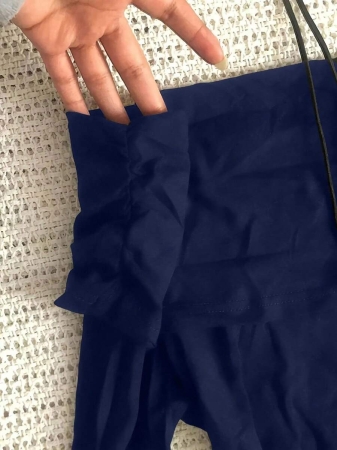 Casual Solid Color Off Shoulder Long Sleeve Top - Image 12