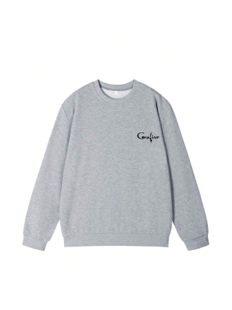 Women's Casual Crew Neck Sweatshirt With Cute Girl Cartoon English Print, Fashionable And Versatile, Suitable For Autumn/Winter - Image 7