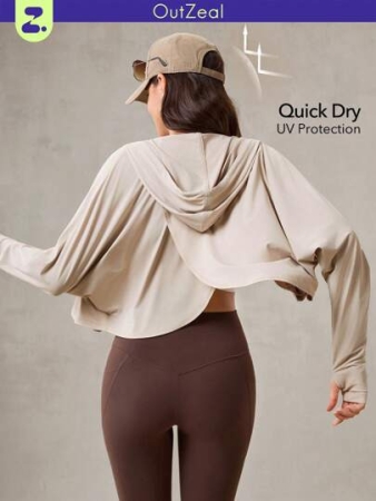 OutZeal UV Protection UPF50+ Quick-Dry Cross-Back Sun-Proof Jacket Vacation Casual Summer