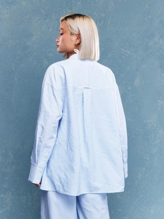 MISSGUIDED Striped Oversized Shirt - Image 3