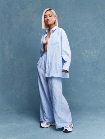 MISSGUIDED Striped Oversized Shirt - Image 6