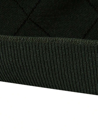 Manfinity Mode Men's Lightweight Half-Zip Knitted Sweater, Long Sleeve Pullover, For Fall Winter - Image 4