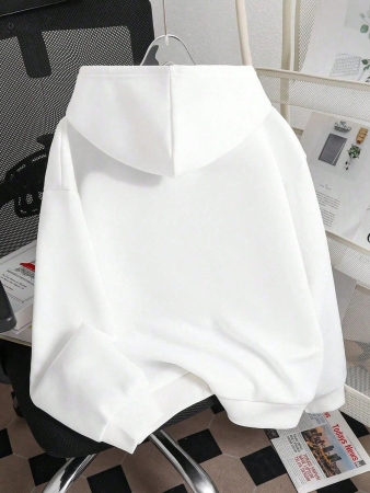 Tween Boy Cartoon Animal Print Warm Hoodie - Image 3