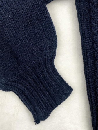 Women's Loose Casual Tie Lantern Sleeve Knitted Cardigan - Image 5