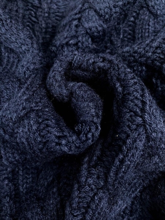 Women's Loose Casual Tie Lantern Sleeve Knitted Cardigan - Image 8