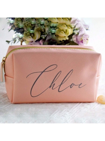Custom Name Cosmetic Bag-Personalized Monogram Makeup Bag, Leather Toiletry Bag,Birth Month Bridesmaid Bag,Bridal Party Gifts,Bachelorette Party Favors,Bridesmaid Gift Letter Versatile,Large Capacity,Functional,Foldable,Practical,All-Purpose Contracted,Minimalist,Kawaii,Vacay Vibes/Vacation,Leisure,Basics Hot Pink,Royal Blue,Green,For Outdoors/Outings/Travel/Hiking/Stadium/Sports/Climbing,School Supplies,Back To School,For Office,For School,For Classroom,For Teacher Gifts,For University,For Colleague,For Dorm Rooms,For Teacher,For Boys And Girls,For Teenagers,Junior High School Students,Middle School Students,High School Senior High School Students,College Students,University Students,Freshman,Sophomore,Underclassmen,Family,Friends,Girlfriend,Boyfriend - Image 8