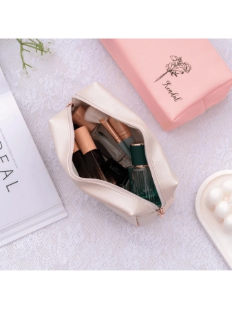 Custom Name Cosmetic Bag-Personalized Monogram Makeup Bag, Leather Toiletry Bag,Birth Month Bridesmaid Bag,Bridal Party Gifts,Bachelorette Party Favors,Bridesmaid Gift Letter Versatile,Large Capacity,Functional,Foldable,Practical,All-Purpose Contracted,Minimalist,Kawaii,Vacay Vibes/Vacation,Leisure,Basics Hot Pink,Royal Blue,Green,For Outdoors/Outings/Travel/Hiking/Stadium/Sports/Climbing,School Supplies,Back To School,For Office,For School,For Classroom,For Teacher Gifts,For University,For Colleague,For Dorm Rooms,For Teacher,For Boys And Girls,For Teenagers,Junior High School Students,Middle School Students,High School Senior High School Students,College Students,University Students,Freshman,Sophomore,Underclassmen,Family,Friends,Girlfriend,Boyfriend - Image 14