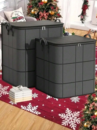 1PC Black Storage Bag, Thickened Large-Capacity Mobile Bag, Wardrobe Storage Bag, Clothes Quilt Finishing Bag, Seasonal Clothing Storage Bag, Blanket Quilt Clothes Moving Packing Thickened Large Woven Bag, Foldable Portable Storage Bag Suitable For Bedroom, Wardrobe, Under Bed, Living Room Dorm Room Essentials Clothes Organizer Closet Organization And Storage - Image 11