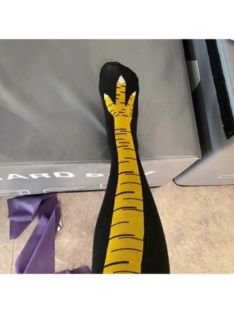 1/2 Pairs Unisex Chicken Claw Funny Over-The-Knee Socks, Unique Socks Suitable For Daily Wear, Sports, Gatherings, Y2k - Image 4