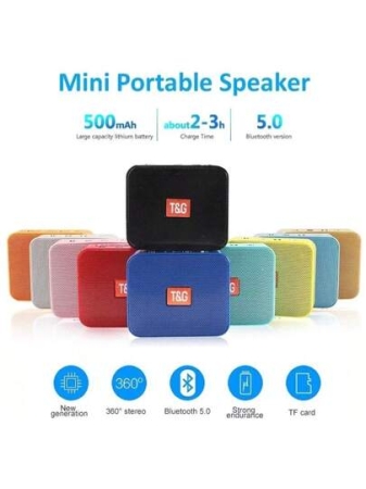 TG166 Mini Portable Wireless Speaker Unique TWS Design LED FM Radio Hands-Free Call Waterproof TF Card BT For Home YOGA Use