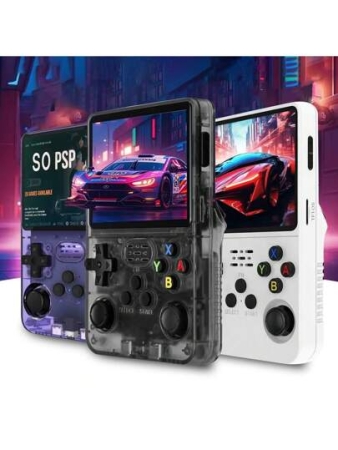 Portable Handheld Game Console, Pocket Game Device, Travel Game Machine With Extended Battery Life, Wide Game Time, IPS HD Screen, TF Card, OTG Adapter And USB Charging Cable, Multi-Language Support, Retro Handheld Game Console Linux System, Pocket Game Player, Dual-System HD Color Screen, Perfect Valentine's Day Gift For Gamers