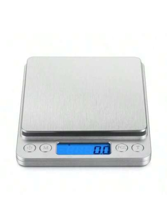 Digital Kitchen Food Scale Gram Scale 500g/0.01g, High Precision Kitchen Scale Multifunctional Stainless Steel Pocket Scale With Back-Lit LCD Display Tare PCS Features Silver