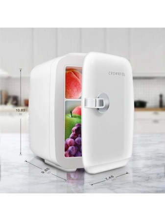 Mini Fridge, 4 Liter/6 Can Portable Cooler and Warmer Personal Refrigerator for Skin Care, Cosmetics, Beverage, Food - Image 42