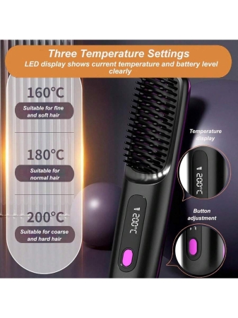 Go Brush Pro,Portable Straightener Brush - Gobrush Pro,Gobrush Pro (D) - Image 6