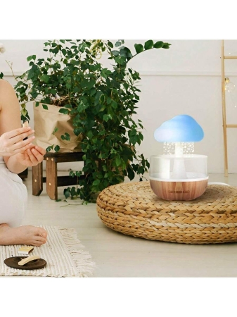 Relaxing Cloud Rain Diffuser Night Light Humidifier Raindrop Aromatherapy Machine Atomization Humidification Colorful Lamp Valentine's Day Gift - Image 10