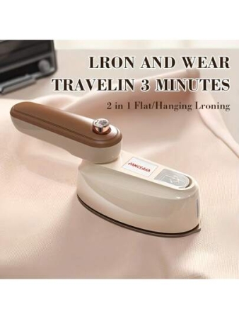 PANCERKA 1pc PANCERKA Portable Travel Mini Iron For Clothes, 180 ° Foldable Handheld Mini Electric Iron, Small Mini Electric Iron Fabric Wrinkles Remover With Dry And Wet Ironing For Home And Travel