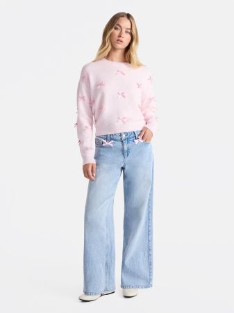 No Boundaries Bow Jeans, 30'' Inseam, Women's - Image 2