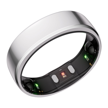 RingConn Gen 2 Ultra-Thin Smart Ring with Monitoring and Health Tracking (Size 11 Future Silver), 123031101