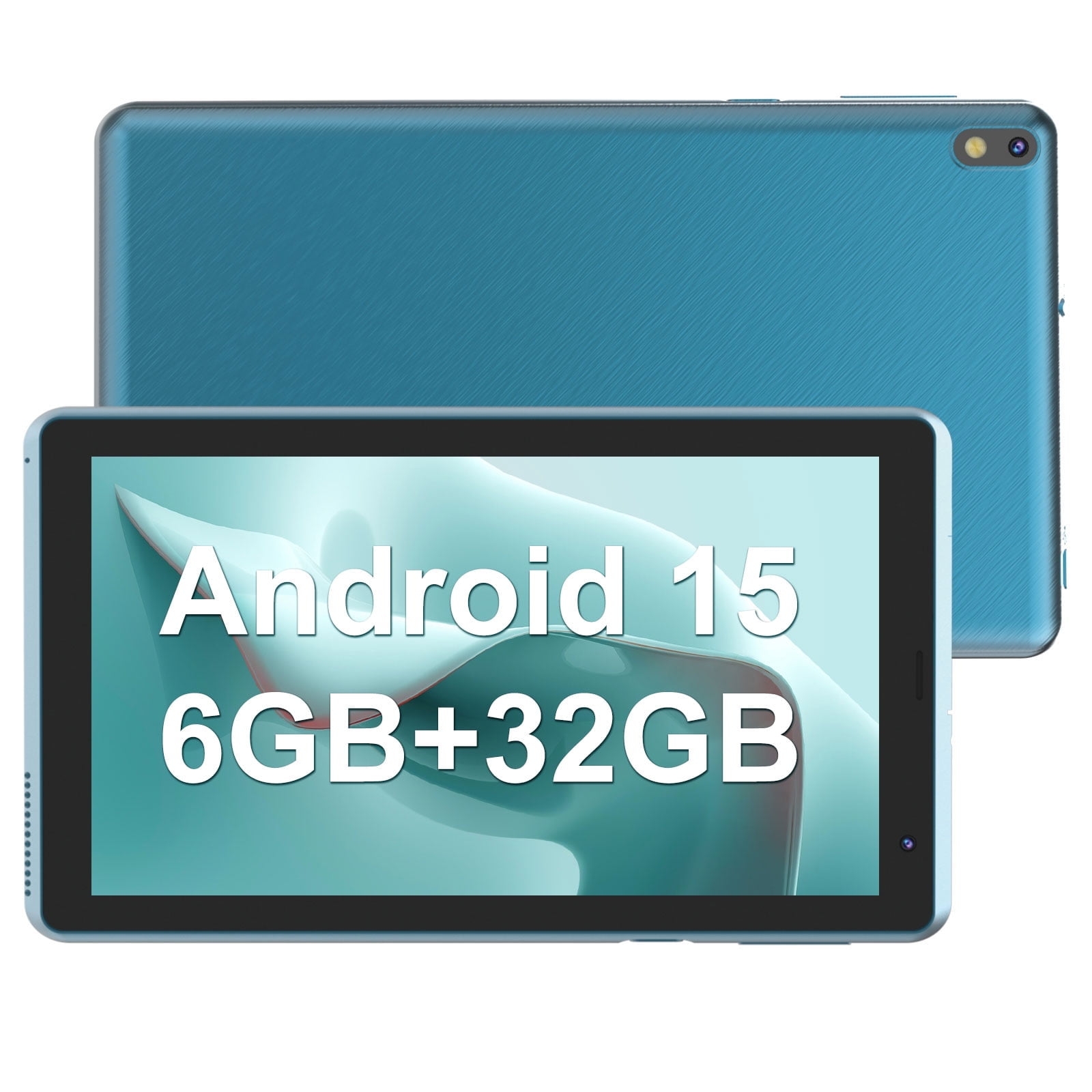 7 inch Tablet Android 15 Tablets, 6GB RAM 32GB ROM 1TB Expandable, Quad-Core Processor Tablet PC, WiFi6, 3000mAh Battery, Bluetooth, 1024 x 600 IPS Touch Screen, 5MP Dual Camera, GMS Certified, Navy