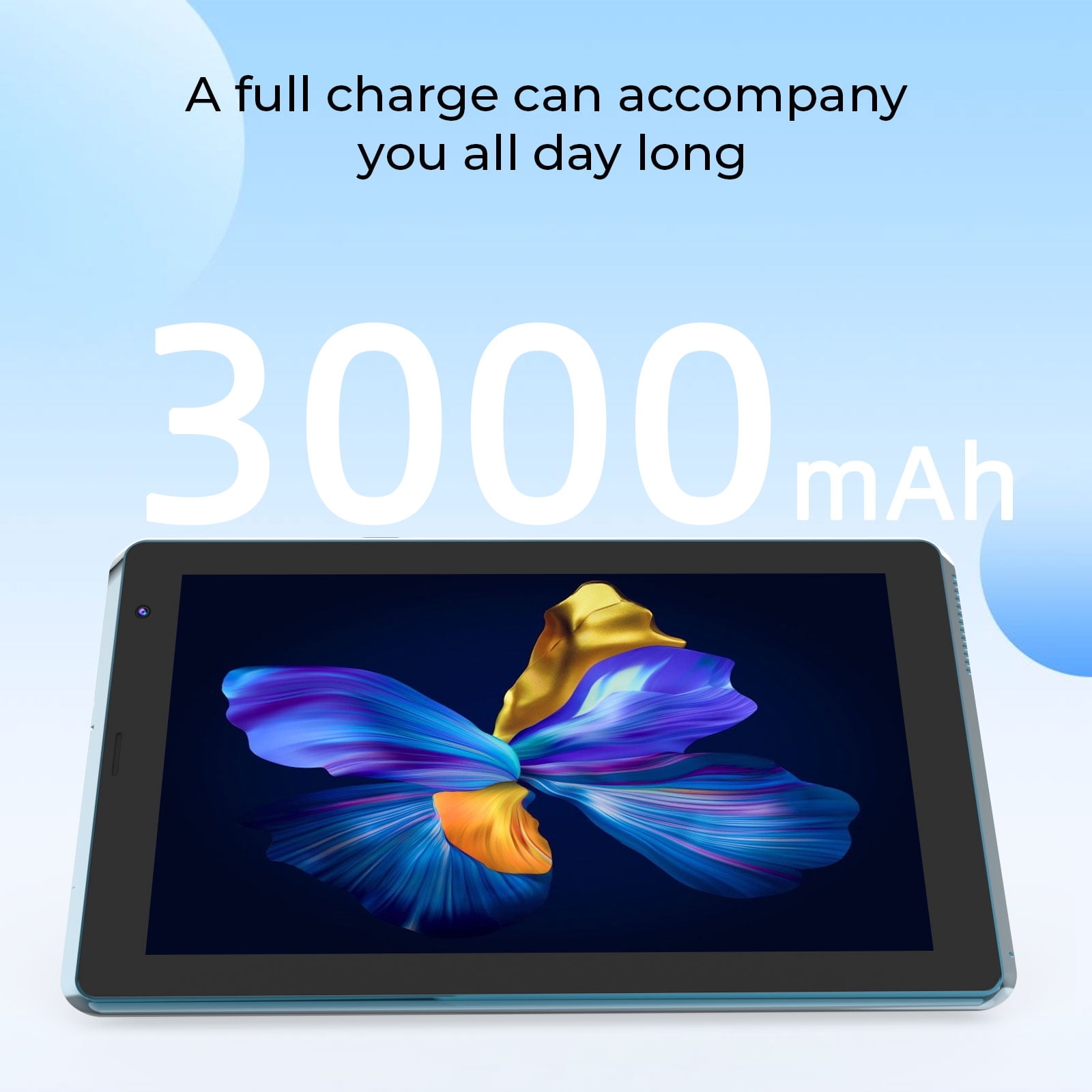 7 inch Tablet Android 15 Tablets, 6GB RAM 32GB ROM 1TB Expandable, Quad-Core Processor Tablet PC, WiFi6, 3000mAh Battery, Bluetooth, 1024 x 600 IPS Touch Screen, 5MP Dual Camera, GMS Certified, Navy - Image 3