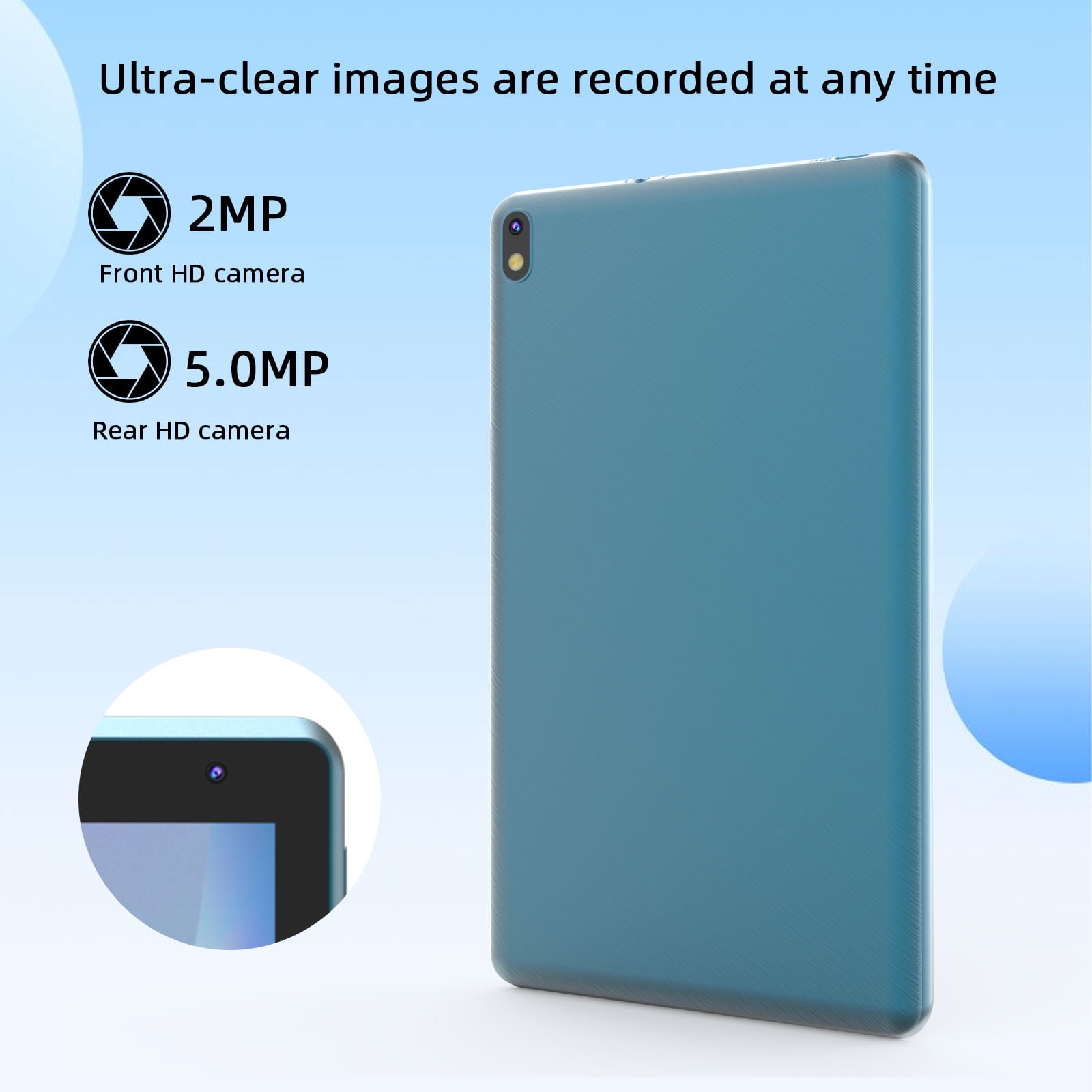 7 inch Tablet Android 15 Tablets, 6GB RAM 32GB ROM 1TB Expandable, Quad-Core Processor Tablet PC, WiFi6, 3000mAh Battery, Bluetooth, 1024 x 600 IPS Touch Screen, 5MP Dual Camera, GMS Certified, Navy - Image 7