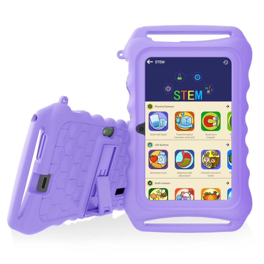 Android 11 Kids Tablet 7-inch 32GB Google Play KidTablet iWawa APP Pre-loaded with kidproof box Learning Education Netflix Youtube
