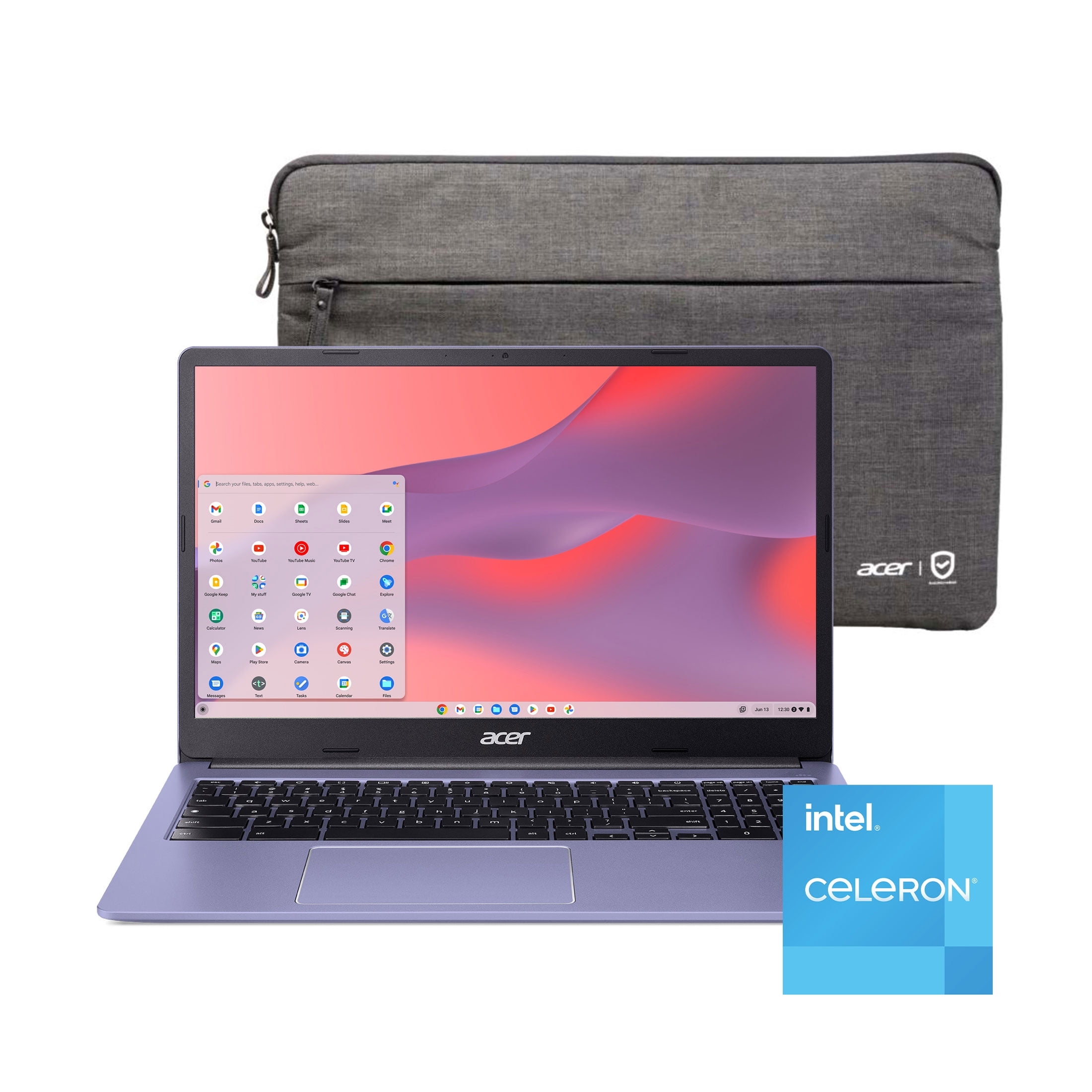 Acer Chromebook 315 15.6 inch Laptop Intel Processor N4500 4GB RAM 64GB eMMC Moonstone Purple