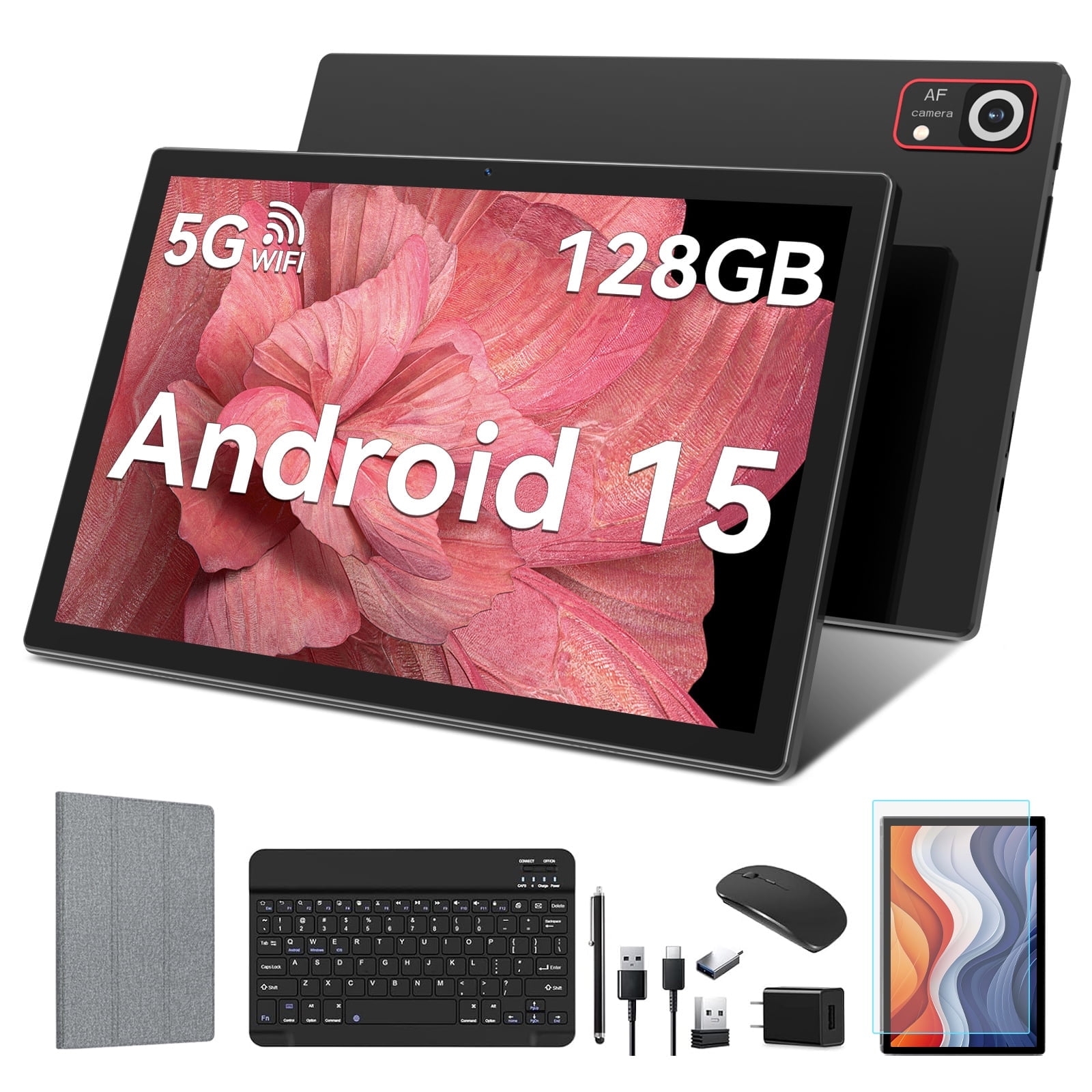 Android 15 Tablet ,8GB Ram 128GB Rom,5G WIFI 8MP+13MP Camera,1280x800 IPS Google Tablets
