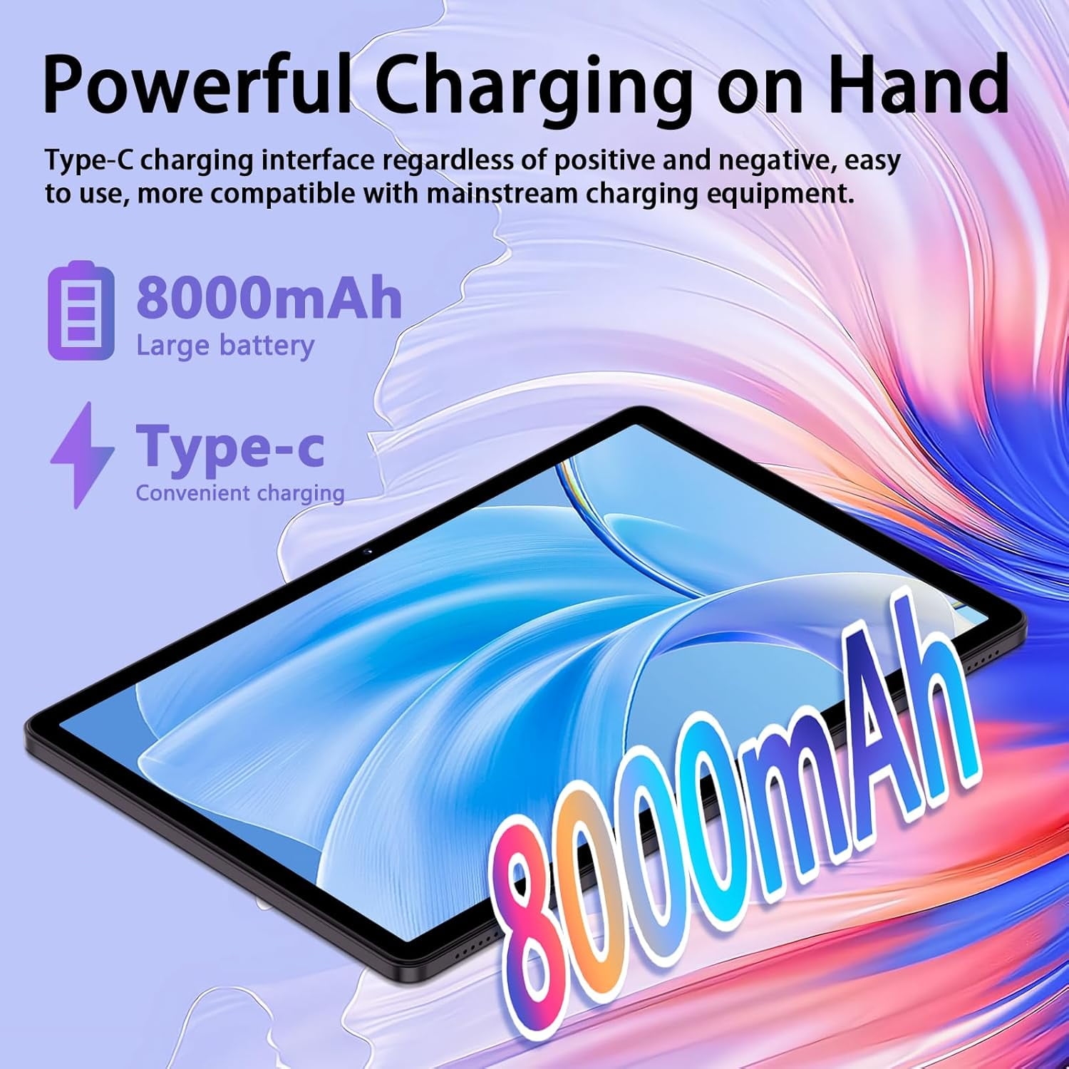 Android 15 Tablet ,8GB Ram 128GB Rom,5G WIFI 8MP+13MP Camera,1280x800 IPS Google Tablets - Image 4