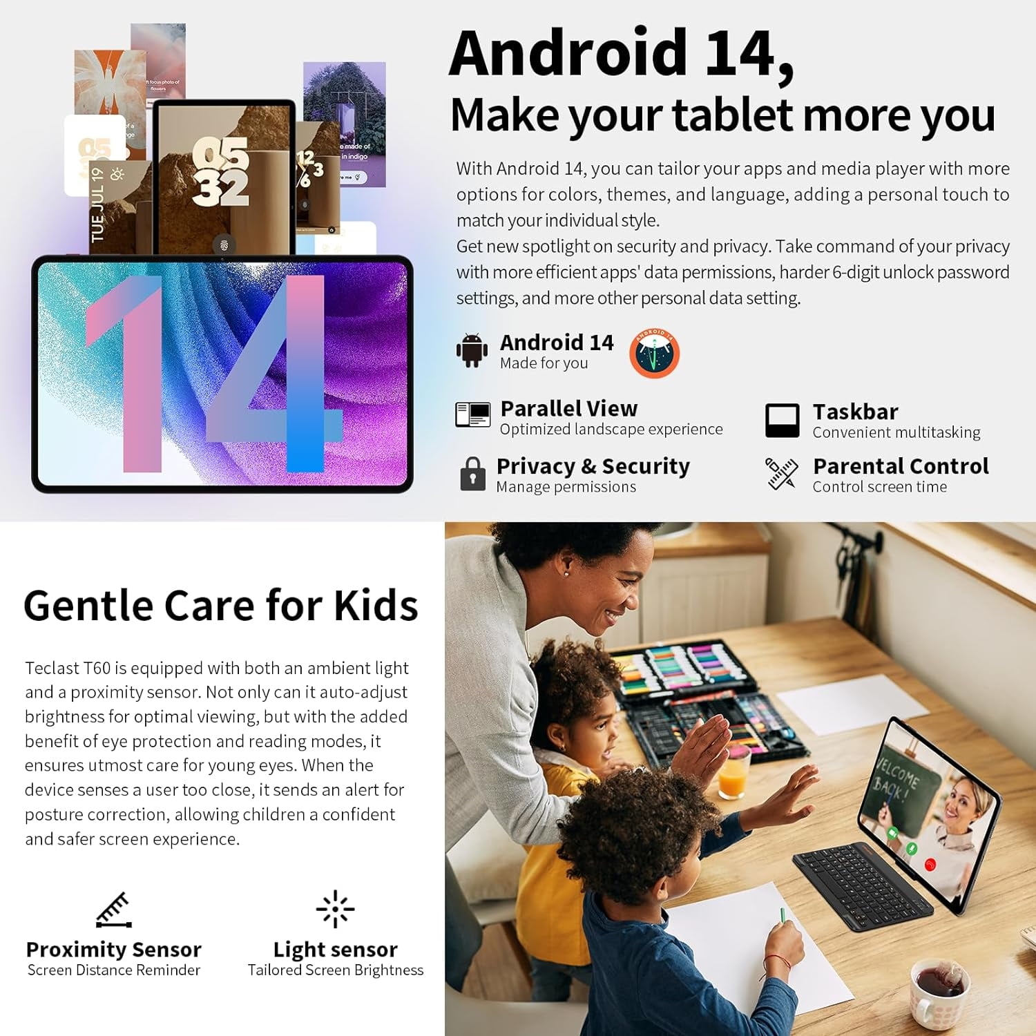 Android 15 Tablet ,8GB Ram 128GB Rom,5G WIFI 8MP+13MP Camera,1280x800 IPS Google Tablets - Image 7