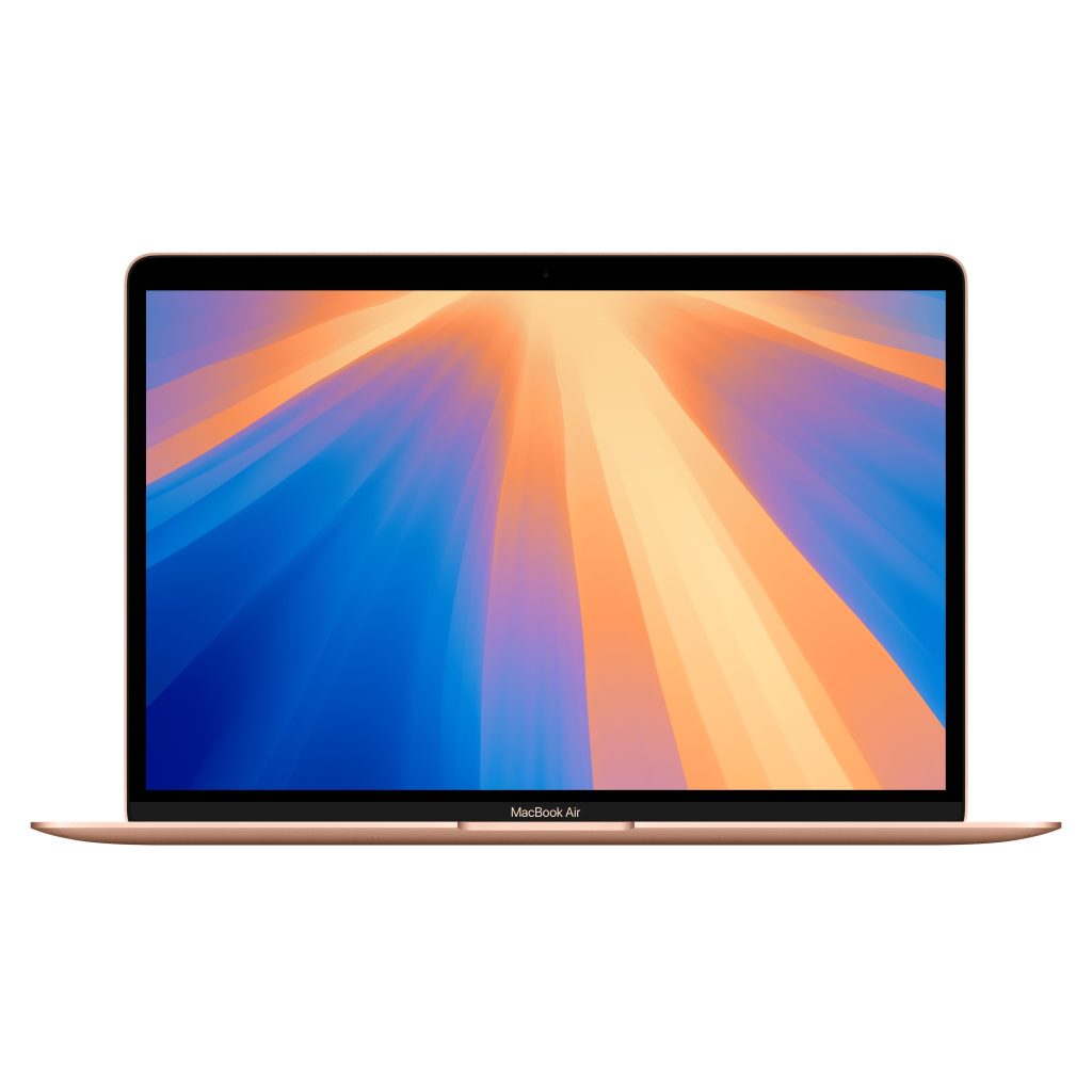 Apple MacBook Air 13.3 inch Laptop - Gold, M1 Chip, Built for Apple Intelligence, 8GB RAM, 256GB storage