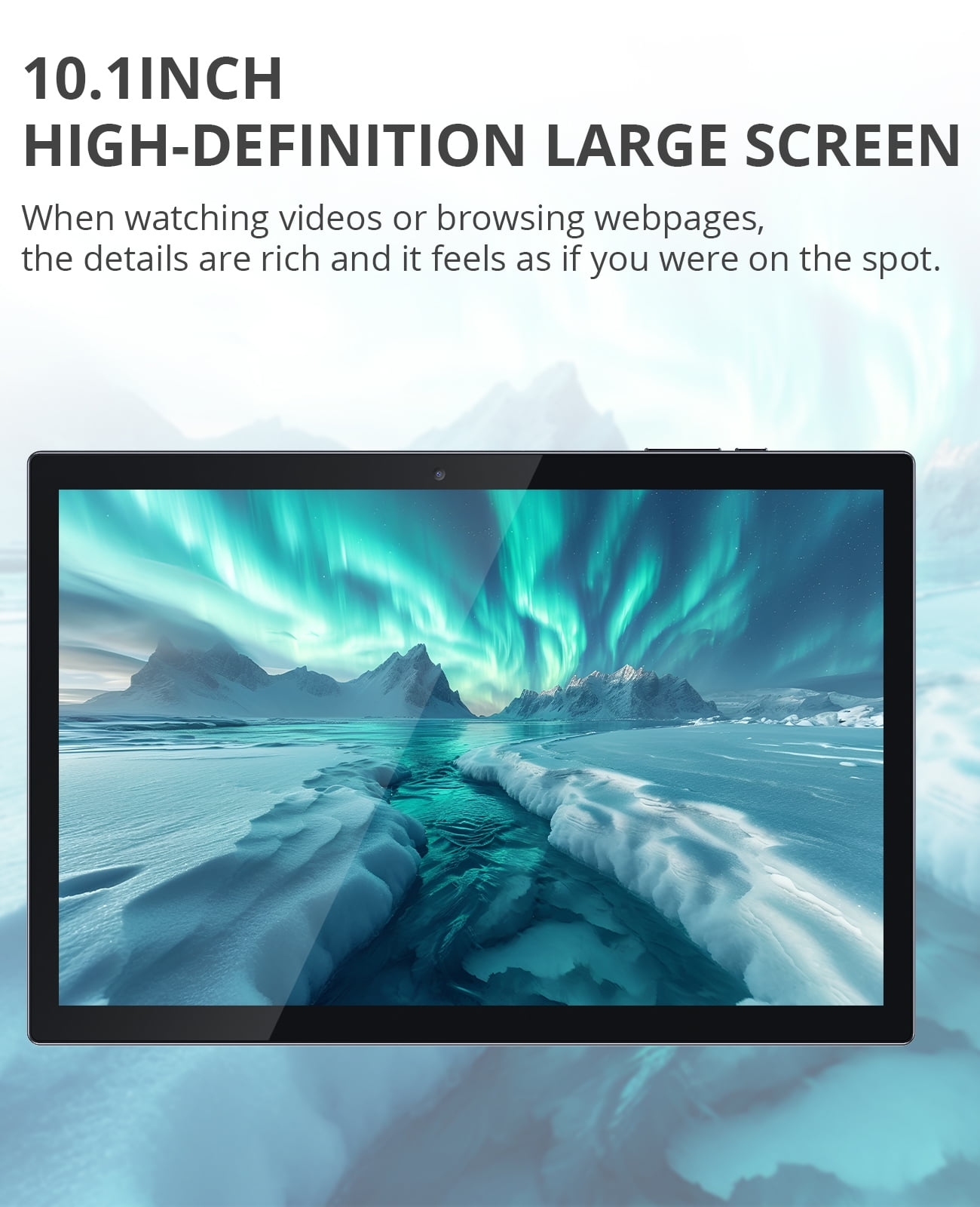 10 inch Tablet Android 14 Tablets, 8GB RAM 64GB ROM 512GB Expandable, Quad-Core Processor Tablet PC, 1280x800 IPS HD Touch Screen, 6000mAh Battery, 2MP+8MP Dual Camera, WiFi6, BT, Google GMS, Blue - Image 4