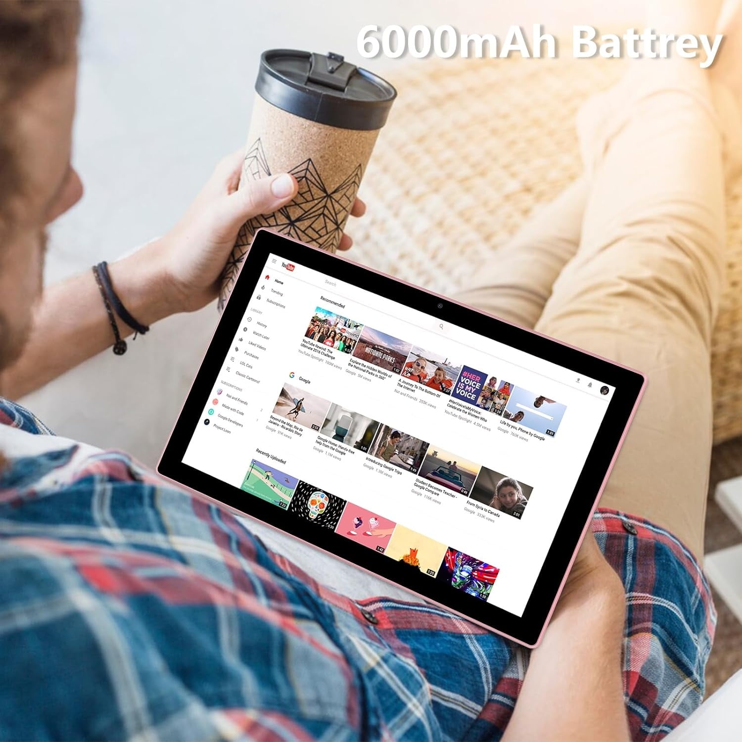 10 inch Android 13 Tablet, 8GB RAM+64GB ROM+512GB Expandable Computer Tablets PC, IPS Screen, 2+8MP Dual Camera, WiFi, BT, Google Certified Tablet - Image 14