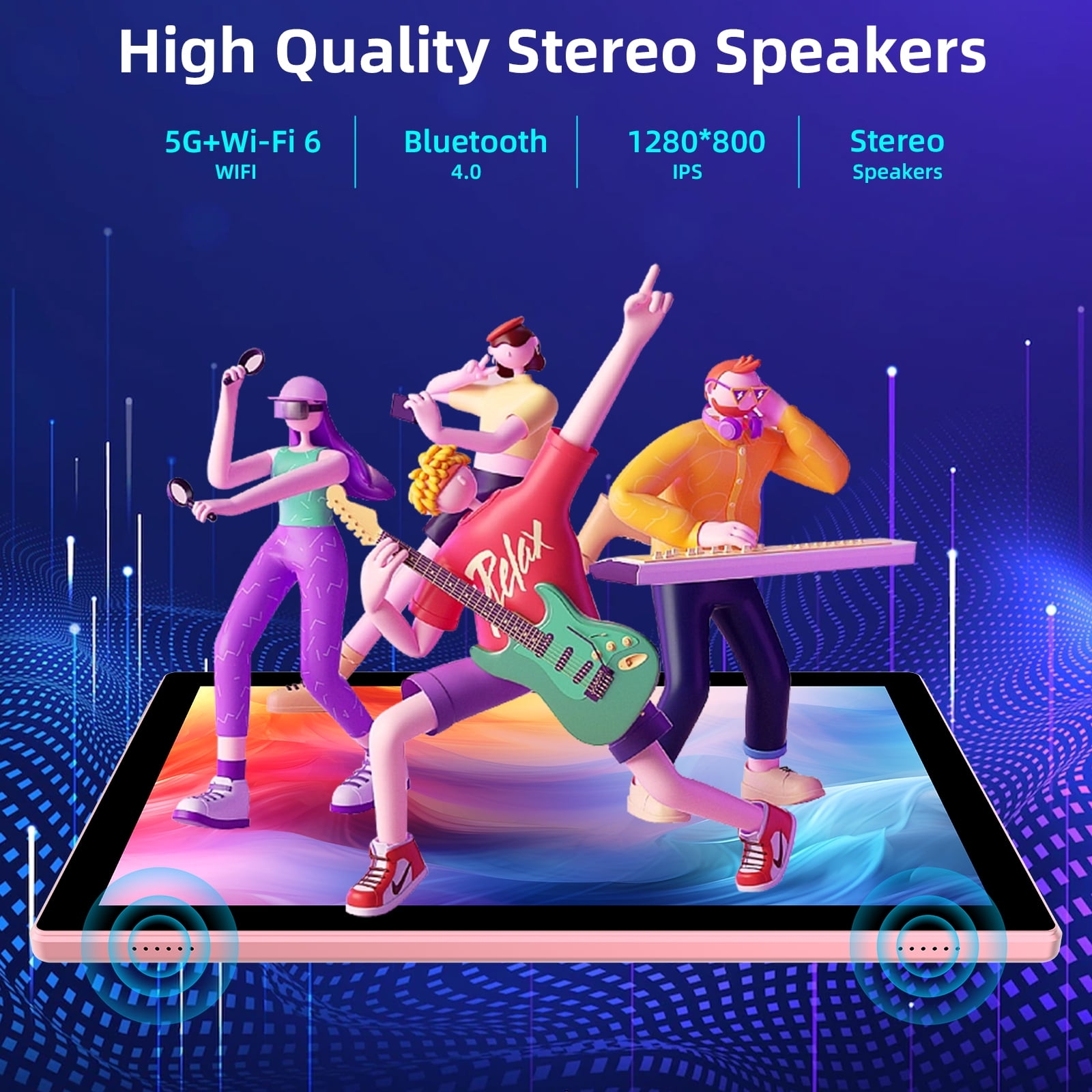 10 inch Android 13 Tablet, 8GB RAM+64GB ROM+512GB Expandable Computer Tablets PC, IPS Screen, 2+8MP Dual Camera, WiFi, BT, Google Certified Tablet - Image 16