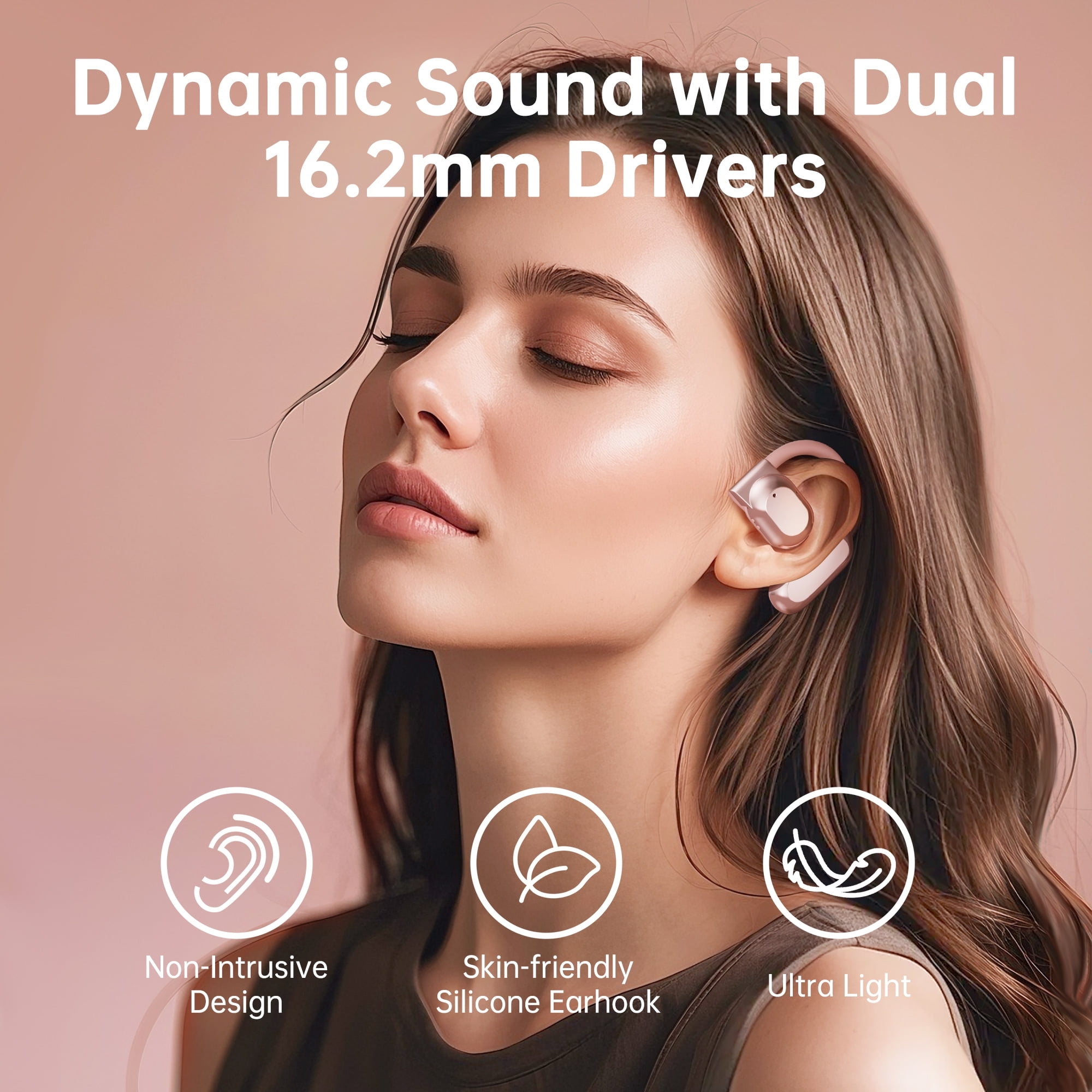 QUETTIO AI Real Time Language Translator Earbuds for 144 Languages 2026 New Wireless Open Ear AI Translating Ear Buds Compatible with Android iOS for Travel Business Learning - Image 3