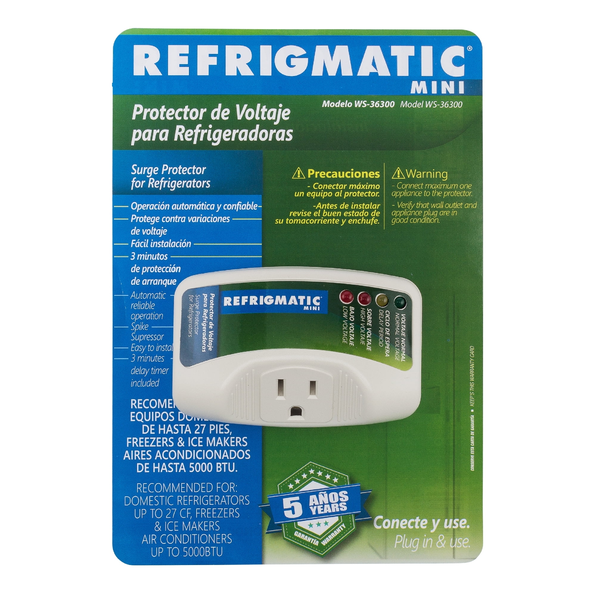 Refrigmatic WS-36300 Electronic Surge Protector for Refrigerator – Up to 27 cu. ft. (2 Pack) - Image 2